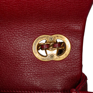Chanel ParisSmall Patent and Goatskin CC Eyelet Flap