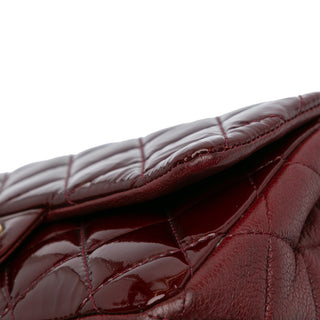 Chanel ParisSmall Patent and Goatskin CC Eyelet Flap