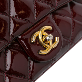 Chanel ParisSmall Patent and Goatskin CC Eyelet Flap