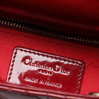 Dior Mini Patent Cannage Lady Dior