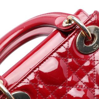 Dior Mini Patent Cannage Lady Dior