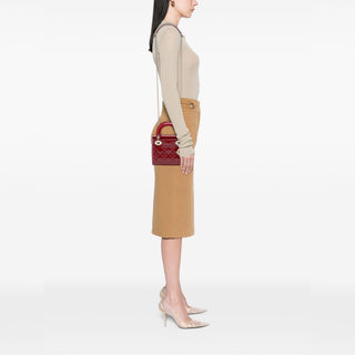 Dior Mini Patent Cannage Lady Dior