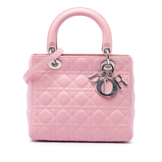 Dior Medium Lambskin Cannage Lady Dior