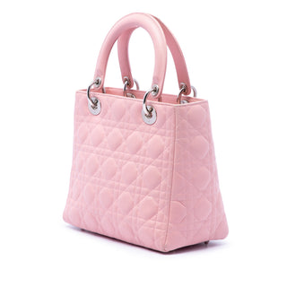 Dior Medium Lambskin Cannage Lady Dior