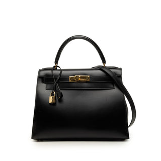 Hermès Box Calf Kelly Sellier 28