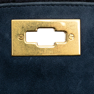 Valentino Medium Cashmere Roman Stud Satchel
