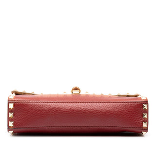 Valentino Medium Pebbled Calfskin Rockstud Flip Lock Crossbody
