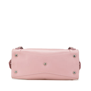 Balenciaga Small Grained Calfskin Motocross Neo Classic City Satchel
