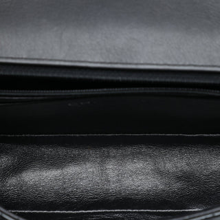 Chanel Mini Rectangular Classic Chevron Crumpled Patent So Black Single Flap
