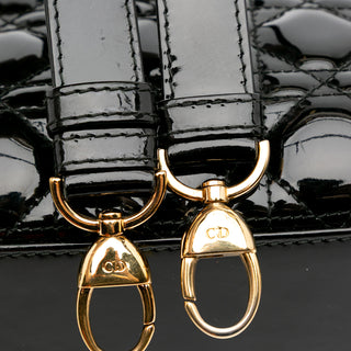 Dior Medium Patent Cannage Lady Dior
