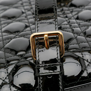 Dior Medium Patent Cannage Lady Dior