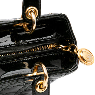 Dior Medium Patent Cannage Lady Dior