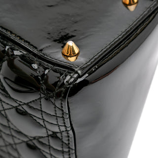 Dior Medium Patent Cannage Lady Dior