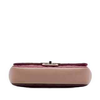 Chanel Paris Edinburgh Medium Classic Tricolor Lambskin Single Flap
