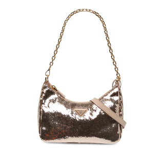 Prada Sequin Embellished Re Nylon Re Edition 2005 Satchel