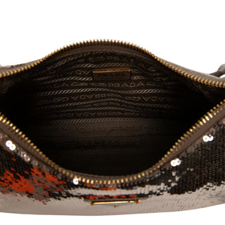 Prada Sequin Embellished Re Nylon Re Edition 2005 Satchel