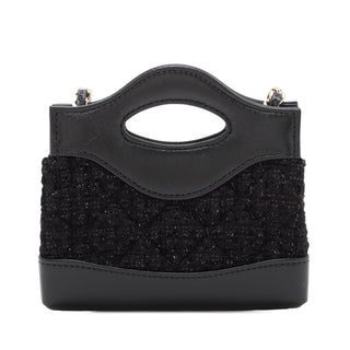 Chanel Nano Quilted Tweed Kelly Shopper Bag