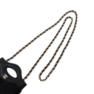 Chanel Nano Quilted Tweed Kelly Shopper Bag