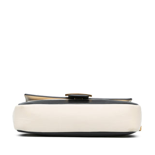 Fendi Bicolor Leather Chain Baguette
