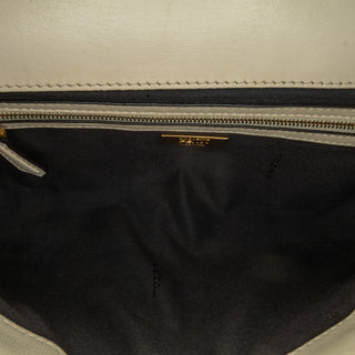 Fendi Bicolor Leather Chain Baguette