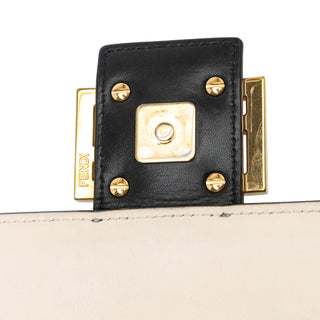Fendi Bicolor Leather Chain Baguette