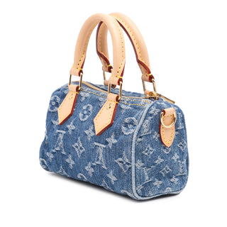 Louis Vuitton Monogram Denim Nano Speedy Bandouliere