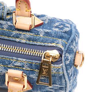 Louis Vuitton Monogram Denim Nano Speedy Bandouliere