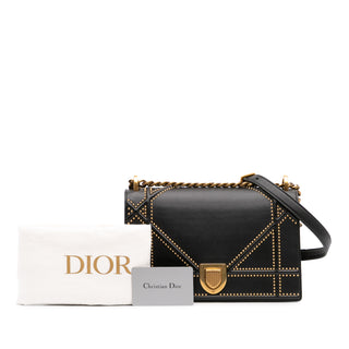 Dior Medium Studded Lambskin Diorama Flap