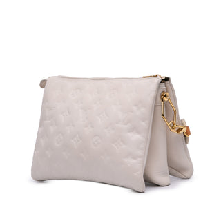 Louis Vuitton Monogram Embossed Puffy Lambskin Coussin PM