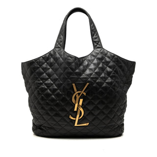 Saint Laurent Maxi Quilted Lambskin Icare Shopping Tote