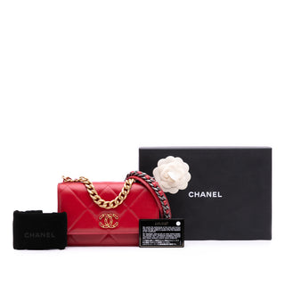 Chanel Quilted Goatskin 19 Wallet on Chain