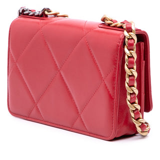 Chanel Quilted Goatskin 19 Wallet on Chain