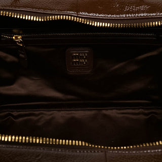 Miu Miu Large Naplak Patent Logo Beau Handbag