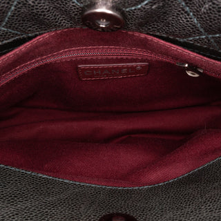 Chanel CC Quilted Crumpled Caviar Crave Tote