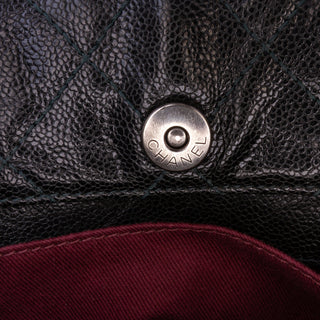 Chanel CC Quilted Crumpled Caviar Crave Tote