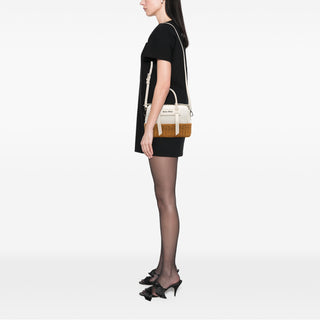 Miu Miu Trimmed Leather Top Handle Bag