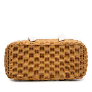 Miu Miu Trimmed Leather Top Handle Bag
