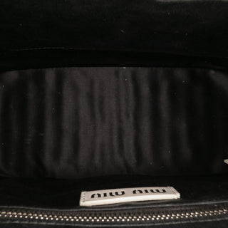 Miu Miu Trimmed Leather Top Handle Bag