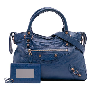 Balenciaga Lambskin Motocross Giant 12 First Satchel