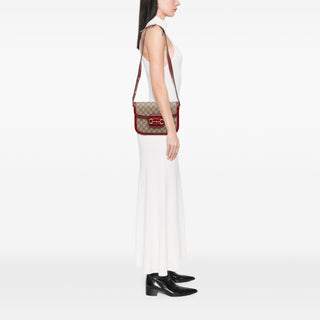 Gucci Small GG Supreme Horsebit 1955 Crossbody