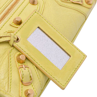 Balenciaga Mini Lambskin Motocross City Giant 21 Satchel