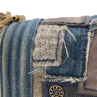 Chanel Old Medium Denim Patchwork Boy Bag
