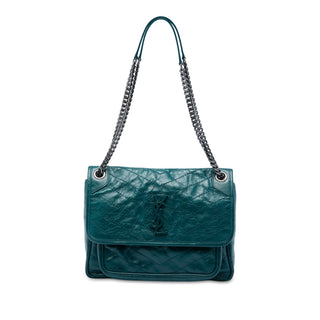 Saint Laurent Medium Crinkled Calfskin Niki