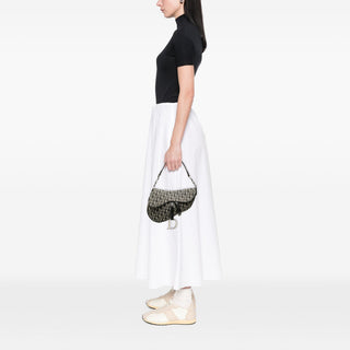 Dior Diorissimo Canvas Saddle Bag