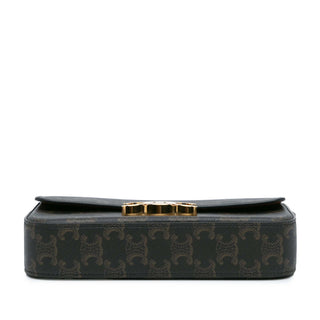 Celine Triomphe Coated Canvas Claude Shoulder Bag