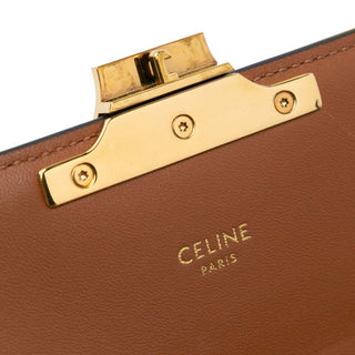 Celine Triomphe Coated Canvas Claude Shoulder Bag