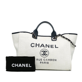 Chanel Medium Raffia Deauville Satchel