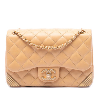 Chanel Mini Quilted Calfskin Rock The Corner Flap