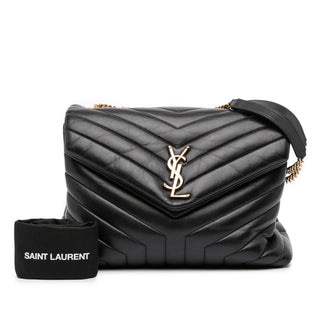 Ysl Medium Matelasse Leather LouLou Shoulder Bag