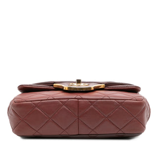 Chanel CC Tricolor Quilted Lambskin Double Flap